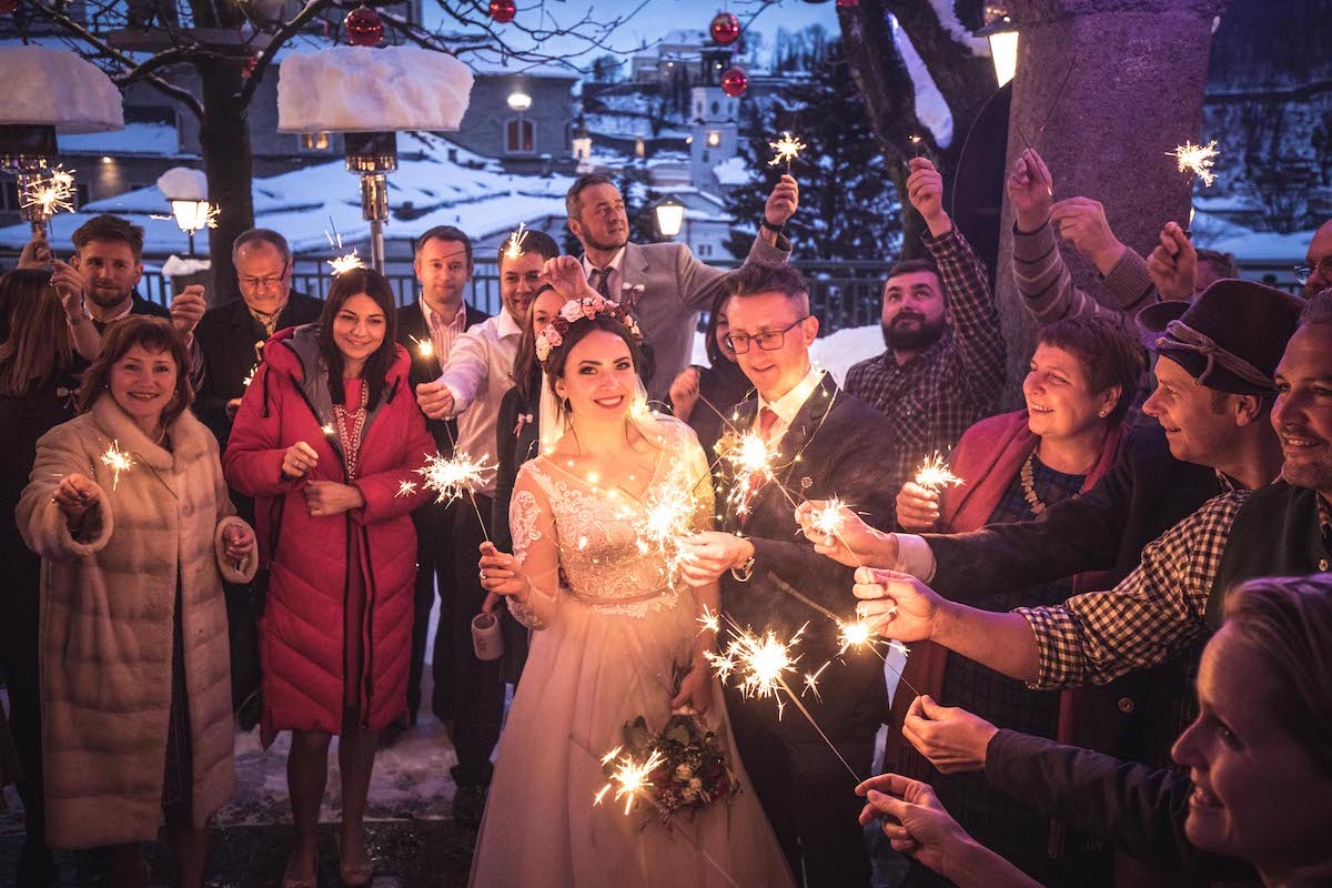 Winterhochzeit, Wunderkerzen